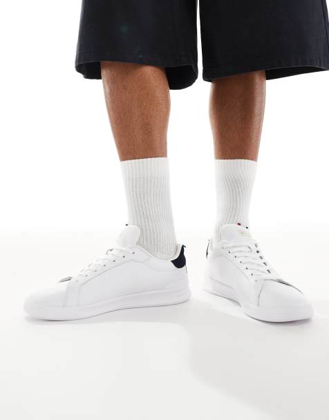 Polo Ralph Lauren - Heritage Court - Hvide sneakers med stribedetalje og hestelogo - view 1