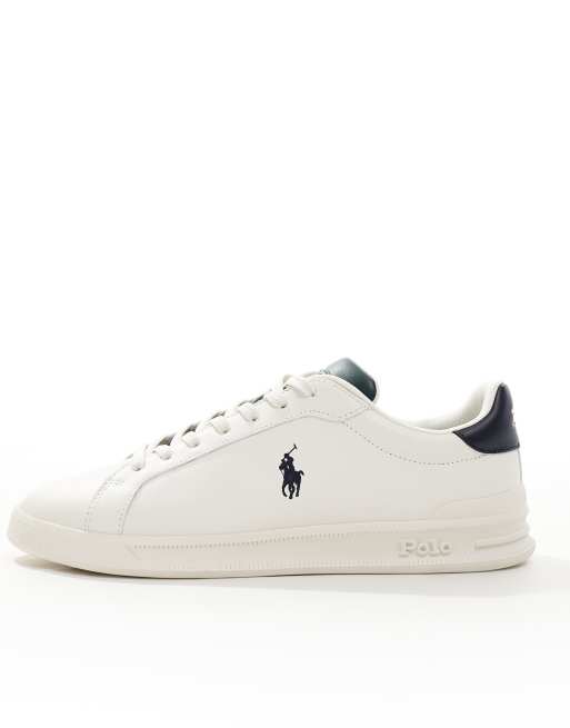 Polo Ralph Lauren – Heritage Court – Leder-Sneaker in Weiß mit