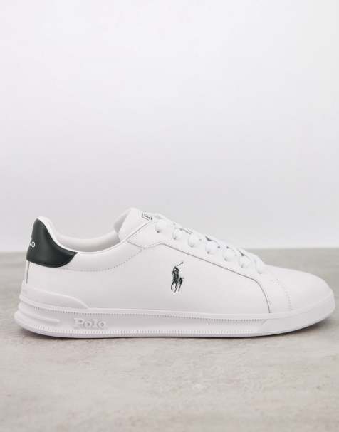 Polo Ralph Lauren - Heritage Court - Sneakers in pelle bianche con logo nero - view 1