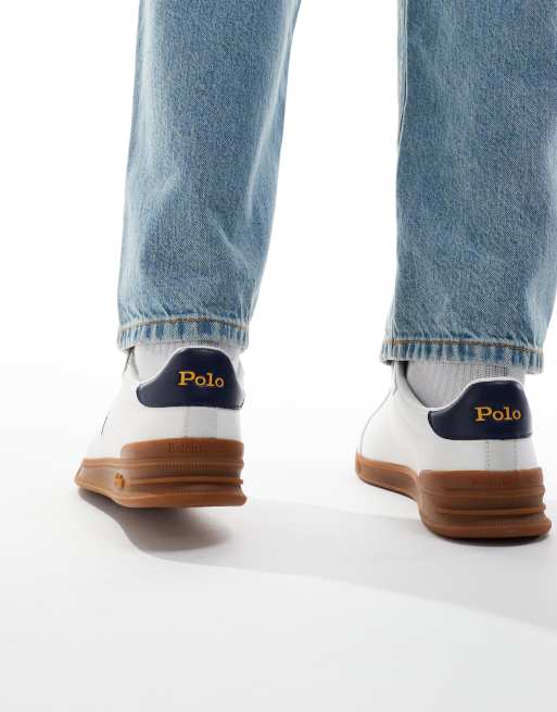 Polo Ralph Lauren – Heritage Court – Vita sneakers med gummisula i