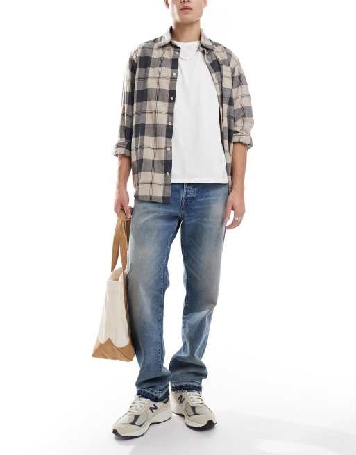Polo Ralph Lauren - Heritage - Jeans met rechte pasvorm en onafgewerkte zoom in lichte wassing