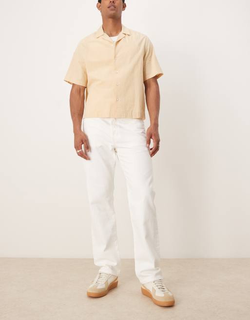 Polo Ralph Lauren – Heritage – Jeans mit geradem Schnitt in Weiß 