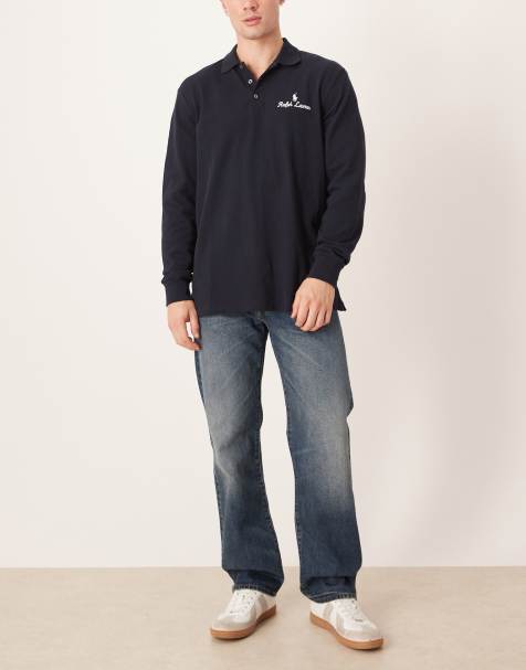 Polo Ralph Lauren - Heritage - Mørkeblå jeans med lige ben og vintagevask - view 1