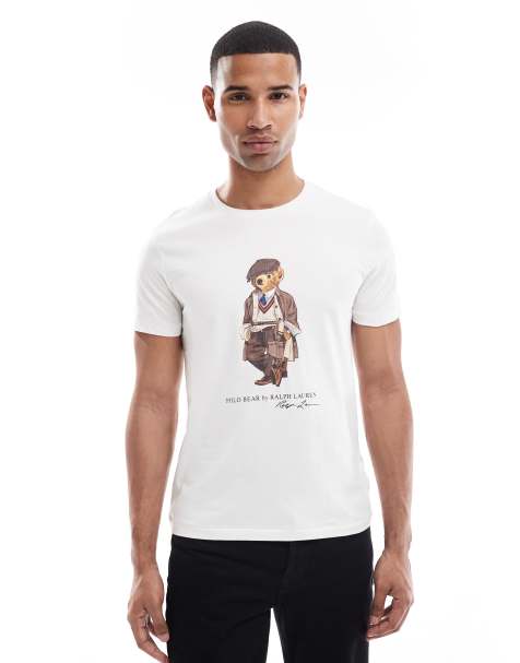 Polo Ralph Lauren - Heritage - T-shirt met Polo Bear print in wit - view 1
