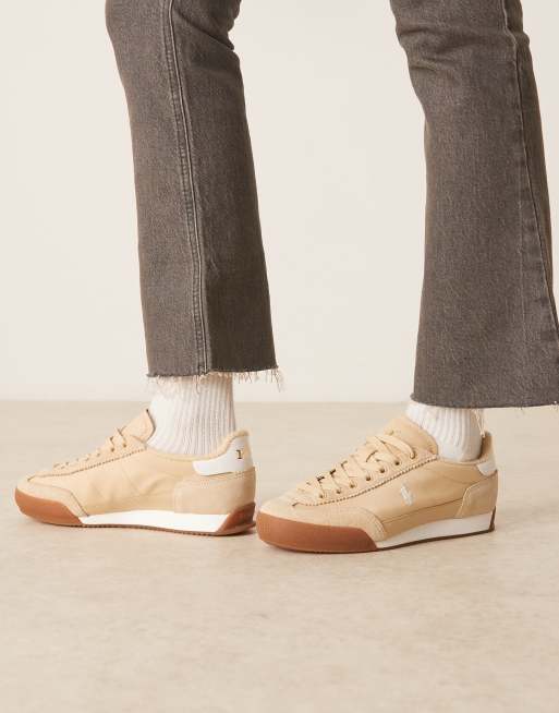 Polo Ralph Lauren – Hester – Beżowe buty sportowe, 5 z 5