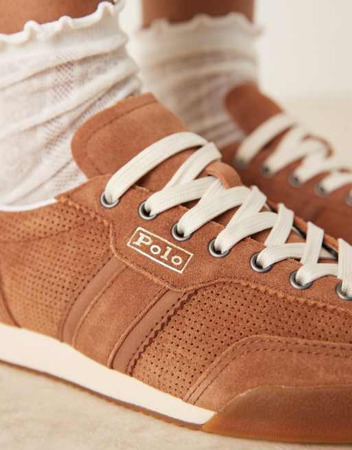 Polo Ralph Lauren – Hester – Bruna sneakers med logga, 4 av 5