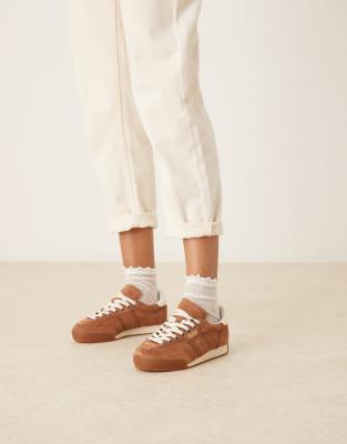 Polo Ralph Lauren - Hester - Sneaker in Braun mit Logo-Brown