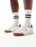 [Polo Ralph Lauren] Polo Ralph Lauren Hester sneakers in white and red 40 DECKWASH WHITE/WINE
