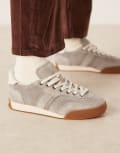 [Polo Ralph Lauren] Polo Ralph Lauren Hester sneakers with logo in grey 38 GREY