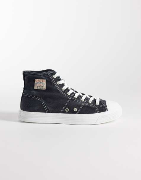 Polo Ralph Lauren high top sneakers in black - view 1
