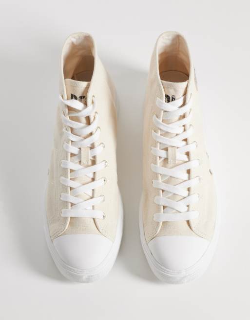 Polo Ralph Lauren high top sneakers in cream, 3 of 5