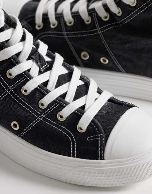 Polo Ralph Lauren high top trainers in black, 3 of 5
