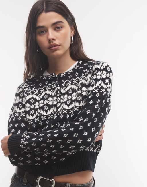 Polo Ralph Lauren holiday cardigan in black, 3 of 4