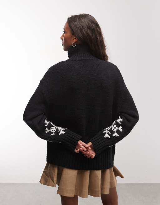 Polo Ralph Lauren holiday sweater in black, 4 of 4