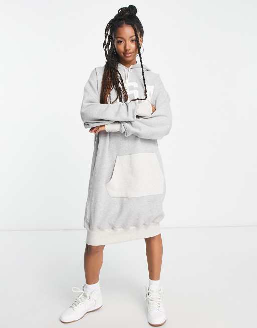 Polo Ralph Lauren Hooded Jersey Dress in Gray