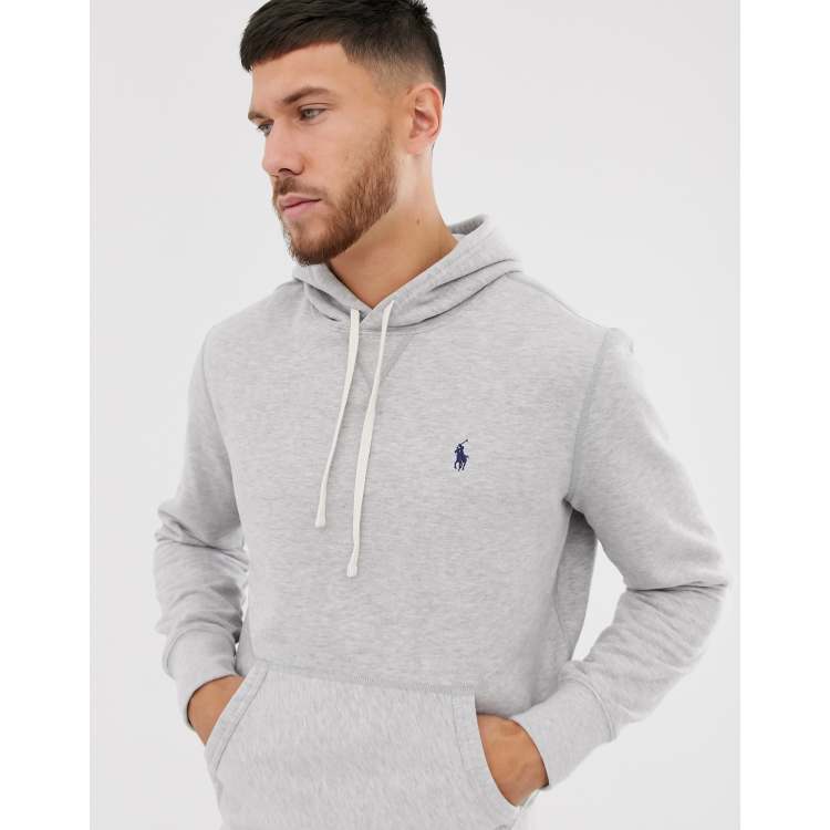 Grey polo best sale hoodie mens