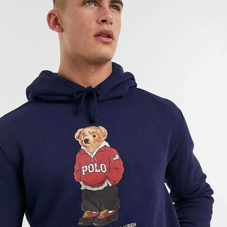 Polo Ralph Lauren hoodie in with bear logo | ASOS