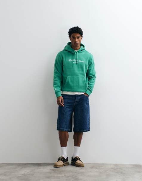 Polo Ralph Lauren hoodie med ikonlogga i ljusgrön - view 1