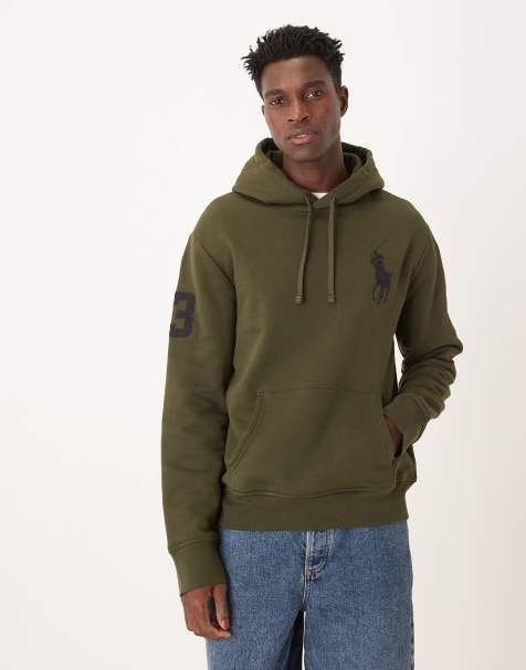 Polo Ralph Lauren - Hoodie met groot icoonlogo in groen - view 1