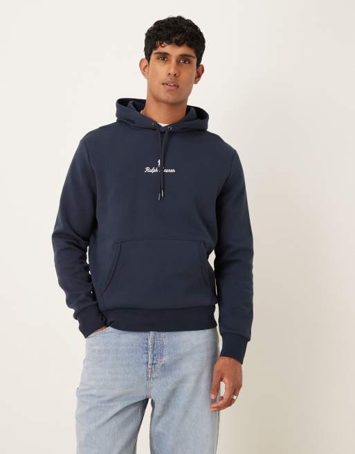 Polo Ralph Lauren - Hoodie met logo op de lange mouw in marineblauw