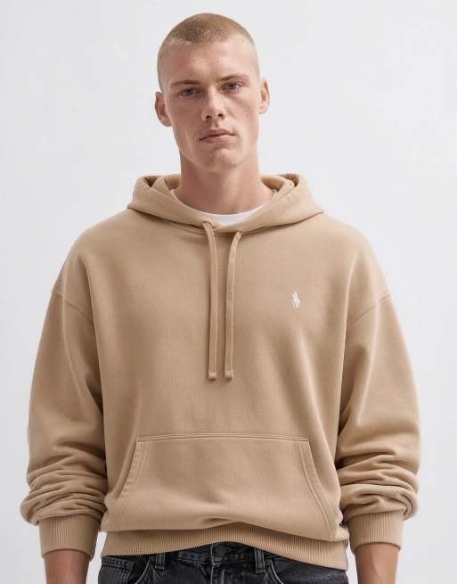 Polo Ralph Lauren hoodie met scriptlogo op de achterkant in beige, 6 van 10