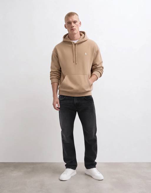 Polo Ralph Lauren hoodie met scriptlogo op de achterkant in beige, 7 van 10