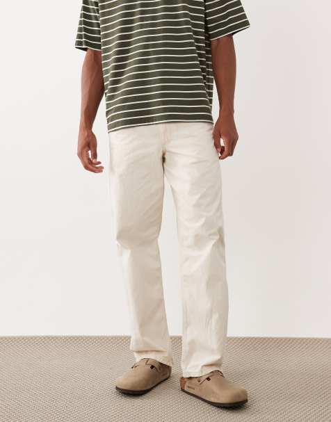 Polo Ralph Lauren – Hose mit weitem Bein in Cremeweiß - view 1