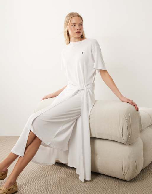 Polo Ralph Lauren - Hvid maxikjole i strik , 2 af 4