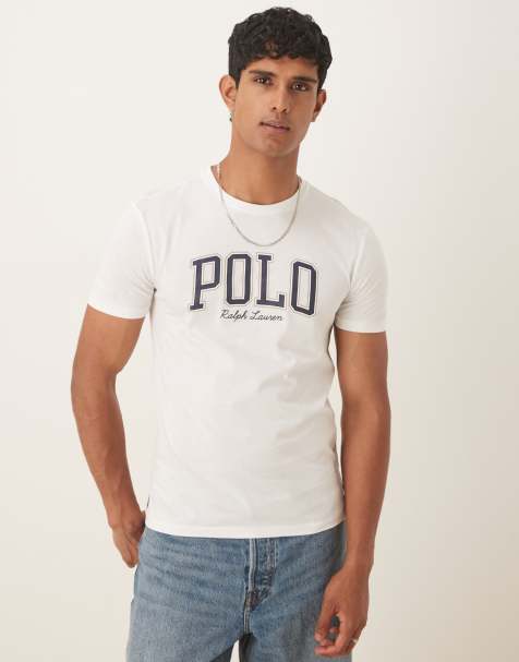 Polo Ralph Lauren - Hvid T-shirt med college-inspireret tekstlogo - view 1