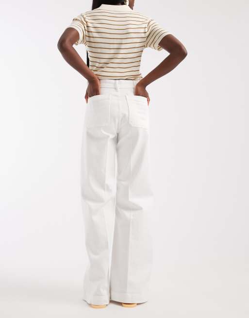 Polo Ralph Lauren - Hvide vævede jeans med svaj, 3 af 5
