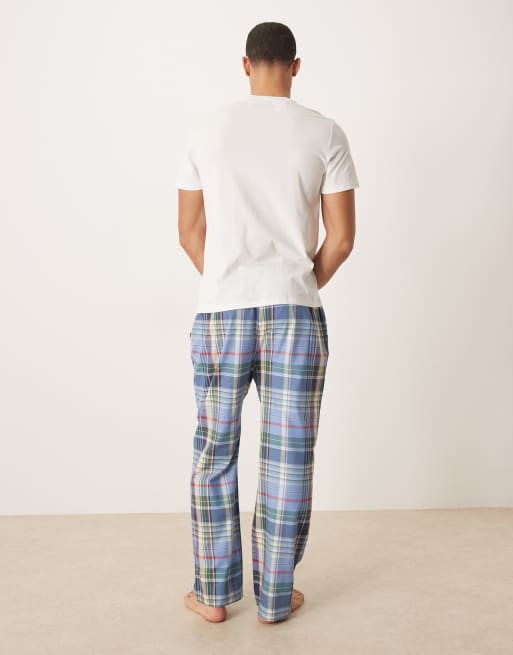 Polo Ralph Lauren - Hvidt og blåt pyjamassæt med Bear-logo, 3 af 5