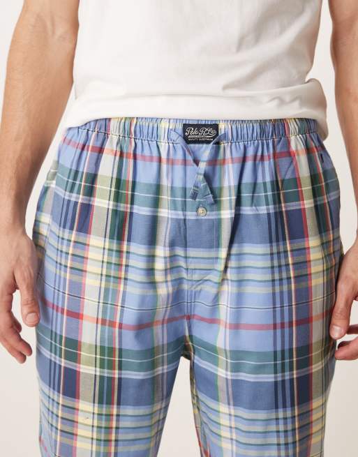 Polo Ralph Lauren - Hvidt og blåt pyjamassæt med Bear-logo, 4 af 5