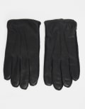 [Polo Ralph Lauren] Polo Ralph Lauren hybrid leather gloves in black S black