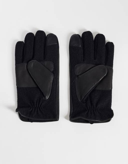 Polo Ralph Lauren Hybrid-Lederhandschuh in Schwarz, 3 von 3