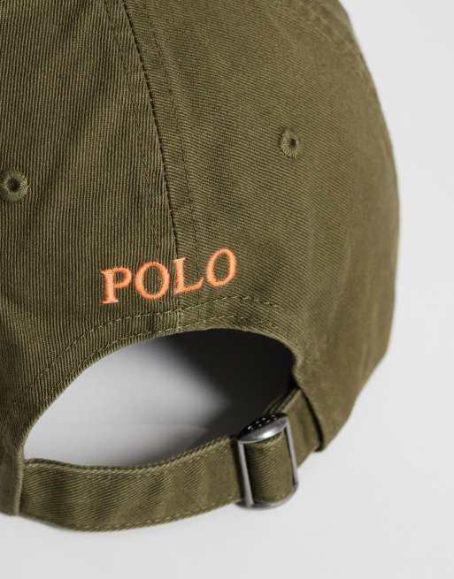 Polo Ralph Lauren – Icon – Baseballkappe mit Logo in Olivengrün, 3 von 3