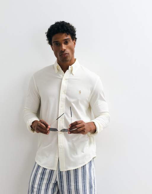 Polo Ralph Lauren - Icon - Camicia piqué bianca con logo, 2 di 5