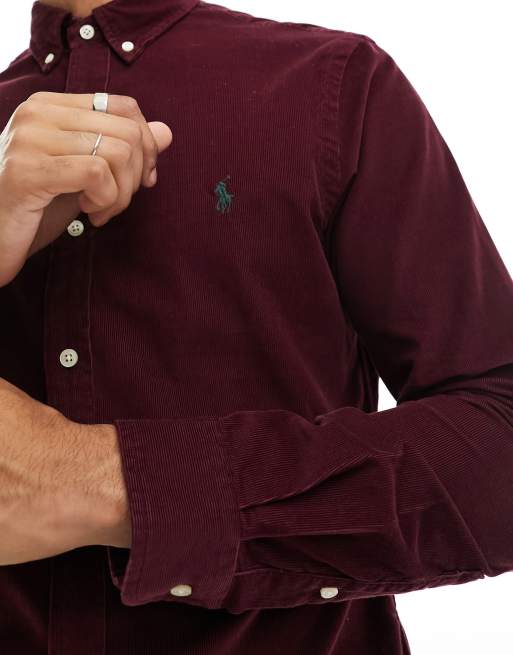 Polo Ralph Lauren Icon Camicia slim fit in velluto a costine