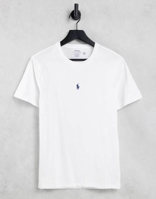 Polo Ralph Lauren icon central logo T-shirt in white