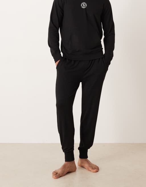 Polo Ralph Lauren – Icon – Czarne joggersy dresowe z logo w talii, część zestawu