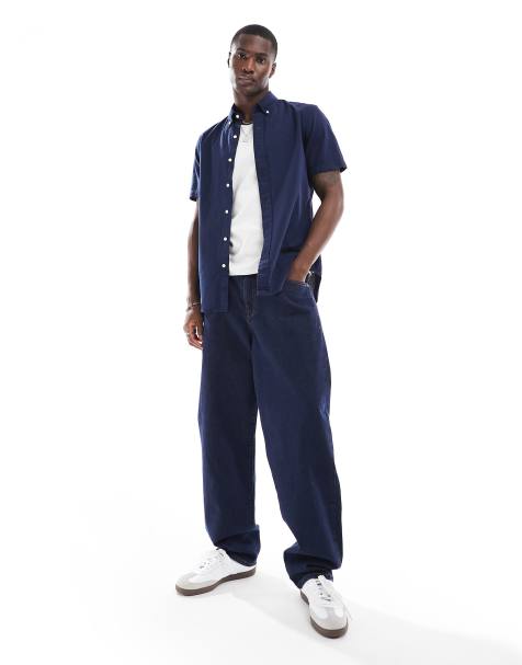 Polo Ralph Lauren – Icon – Granatowa koszula z kory z krótkim rękawem i logo - view 1