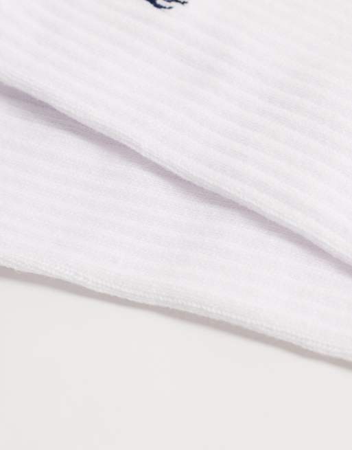 Polo Ralph Lauren icon logo 6 pack crew socks in white, 3 of 3