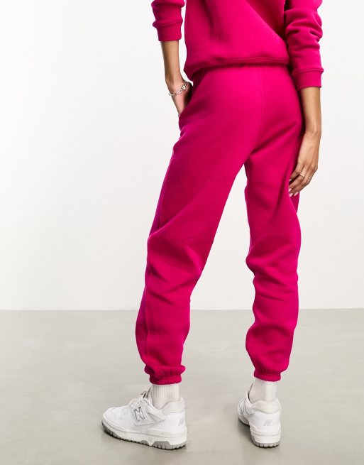 Polo Ralph Lauren icon logo arctic fleece joggers in bright pink