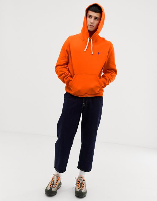 Polo Ralph Lauren icon logo athletic hoodie in orange | ASOS