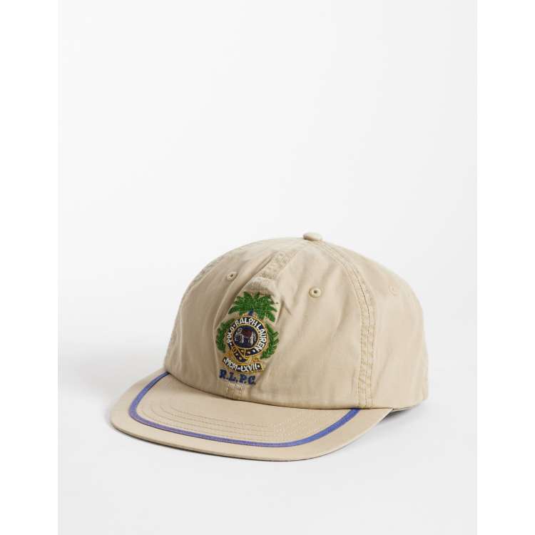 Polo Ralph Lauren icon logo baseball cap in beige khaki | ASOS display picture 1