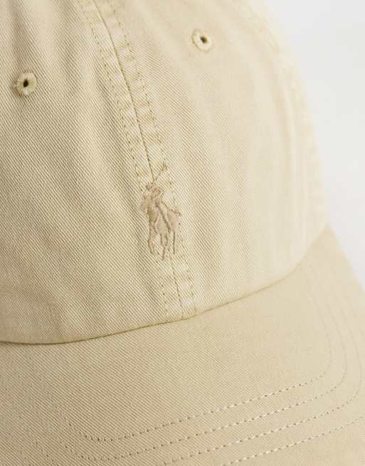 Polo Ralph Lauren icon logo baseball cap in beige, 2 of 3