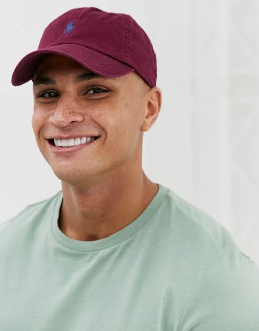 Maroon ralph cheap lauren cap