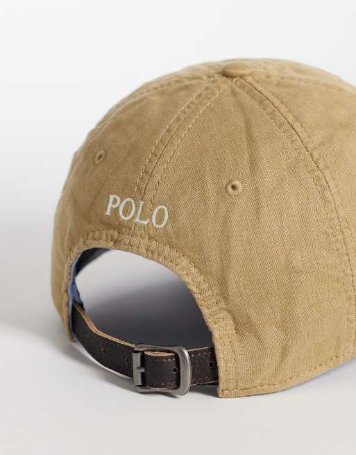 Polo Ralph Lauren icon logo baseball cap in cafe tan, 2 of 3