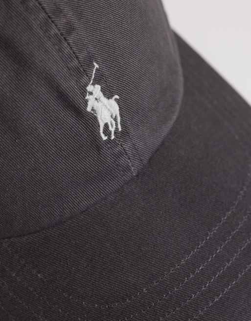 Polo Ralph Lauren icon logo baseball cap in charcoal, 3 of 3