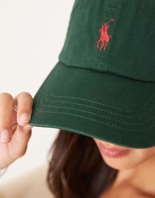 Polo Ralph Lauren icon logo baseball cap in green, 2 of 3