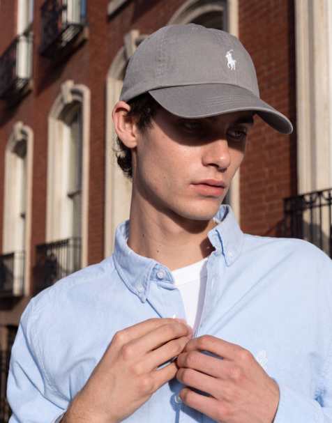 Polo Ralph Lauren icon logo baseball cap in grey - view 1